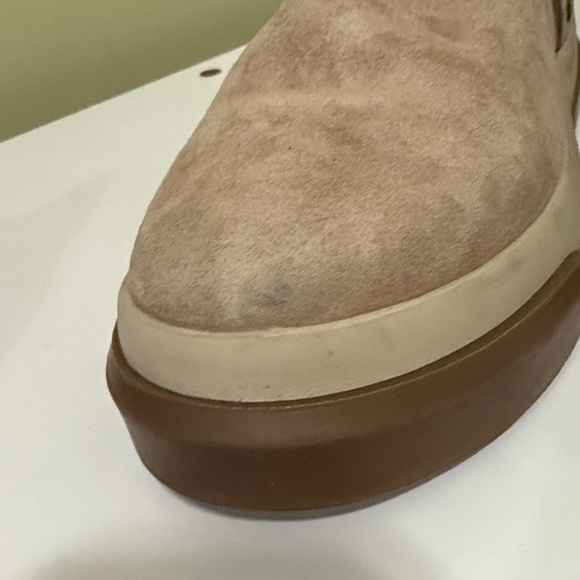 Free People Bodhi Harness Sneaker booties tan suede size 11 women H14N3 - Picture 9 of 10